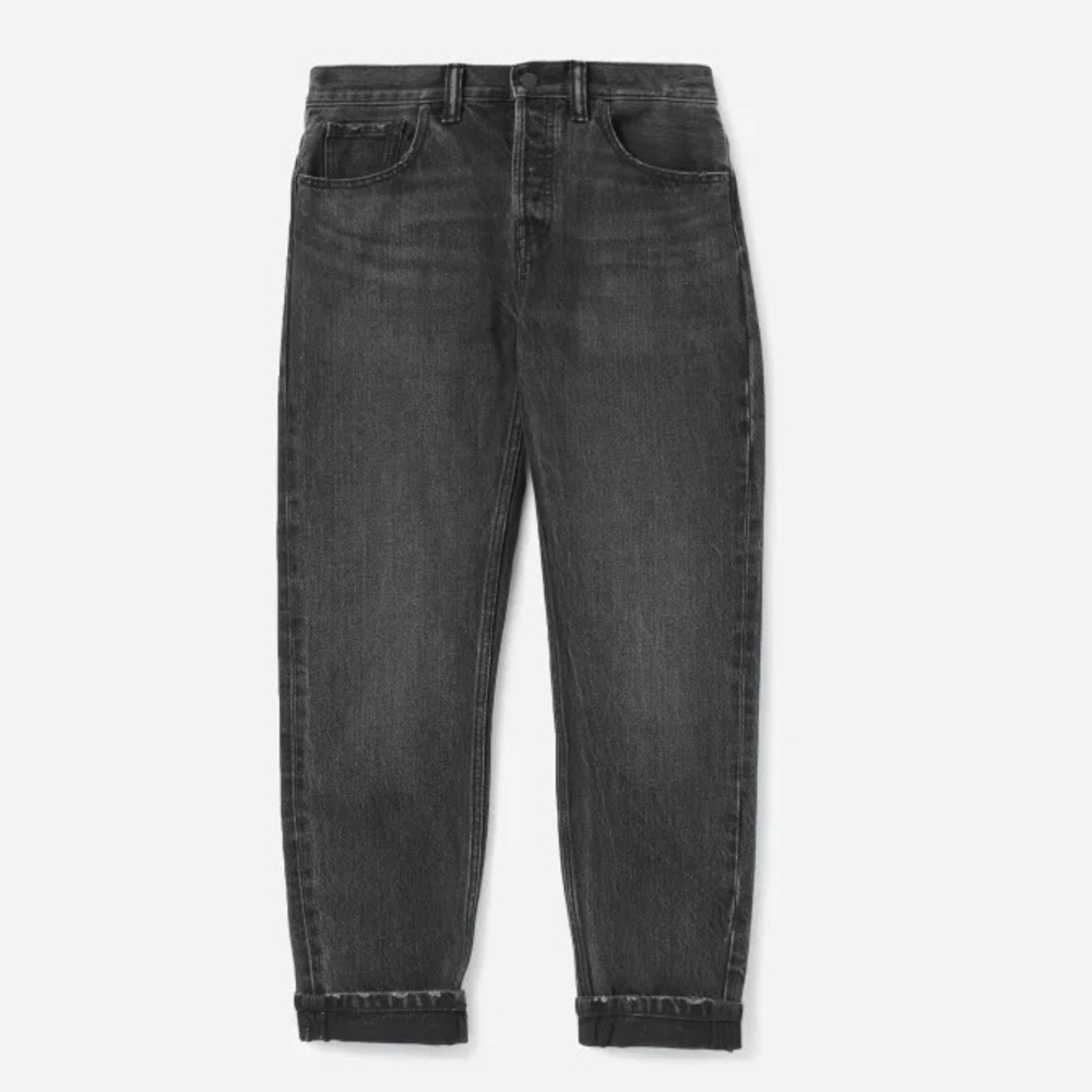 New Everlane Boyfriend Straight Vintage Black Denim Jeans
